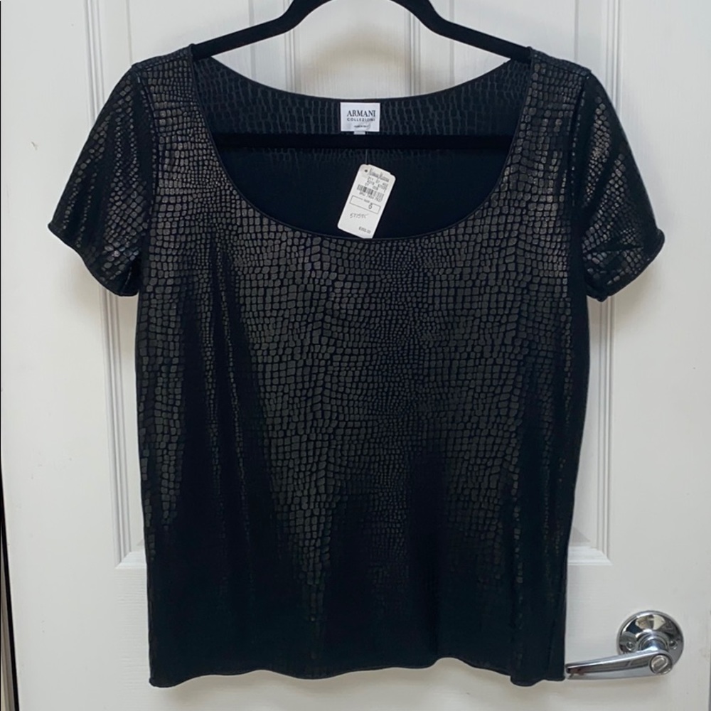 Metallic croc T-shirt